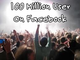 100 Million User on Facebook